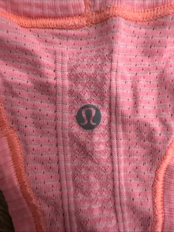 Lululemon Neon Coral Women’s Racerback Tank Top - Image 3