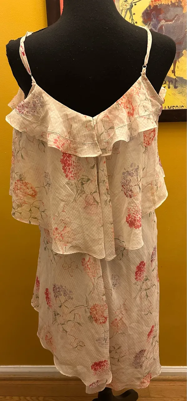 New With Tags New Day Flowy Tiered Floral Spaghetti Strap Dress Size M - Image 3