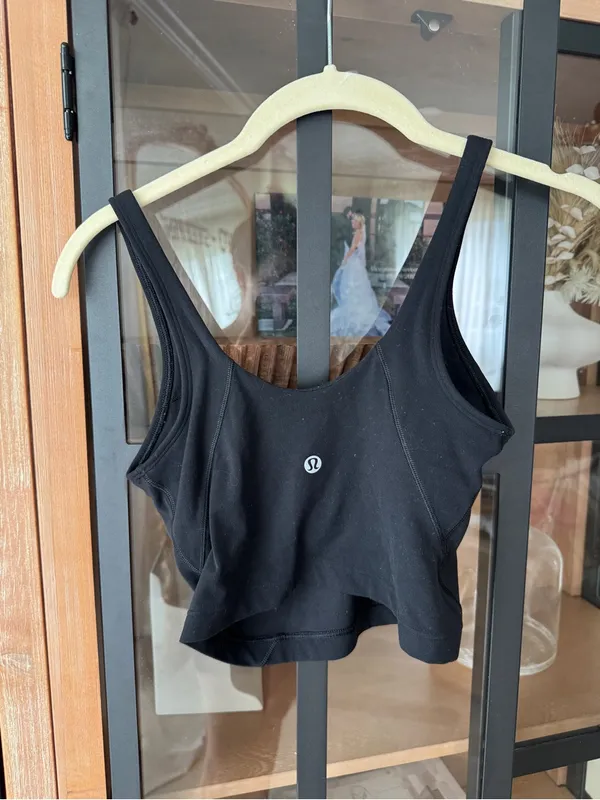 Lululemon align tank top cropped top long line sports bra workout - Image 4