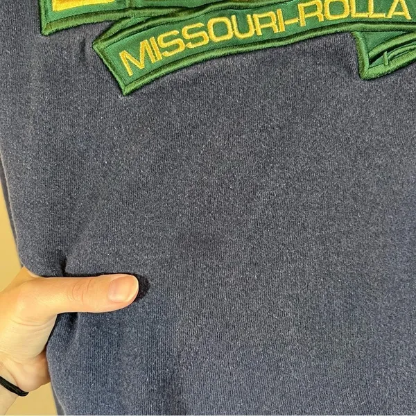 ✨‎ Vintage Jansport University of Missouri Rolla Mom Blue Sweatshirt Large - Image 7