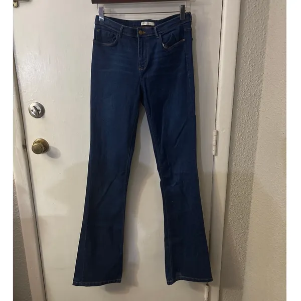 ZARA Trafuluc Denim Makers Flare Jeans 8 Festival 70s Festival Hippie Cosplay - Image 3