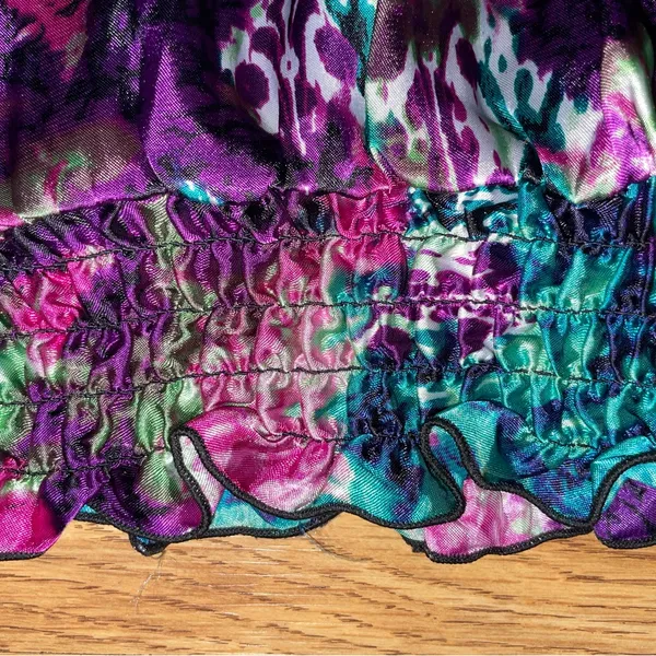 IZ Byer Colorful Sleeveless Blouse Women’s Large Elastic Neck Waist EUC - Image 6