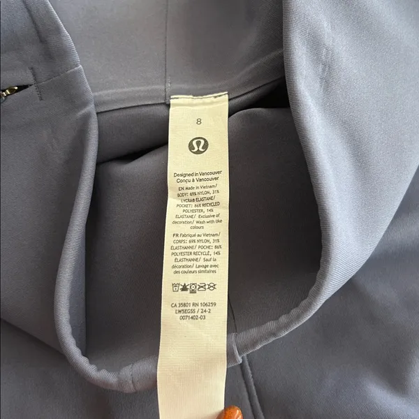 Lululemon Women’s Smooth Fit Pull On Pants Shade Sz 8 - Image 3
