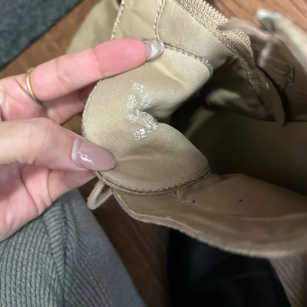 Women's Tan Lace-Up Ankle Boots - Image 5