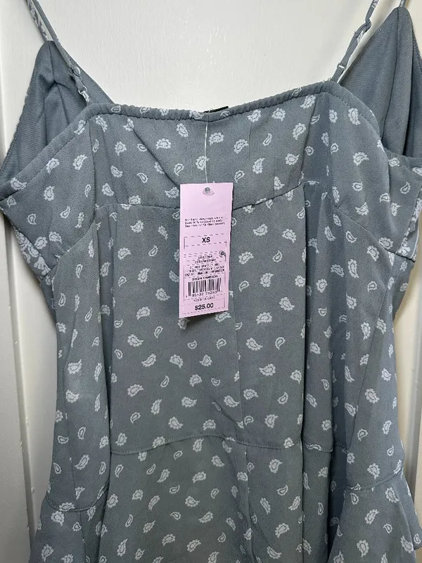 Wild Fable Blue Paisley Bandana Cami Tank Top XS - Image 7