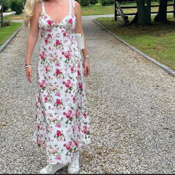 LoveShackFancy Sabina Slip Dress REVOLVE summer floral 500$ party cottage - Image 2