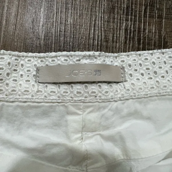 Joe’s Jeans White Eyelet Mini Shorts - Image 4