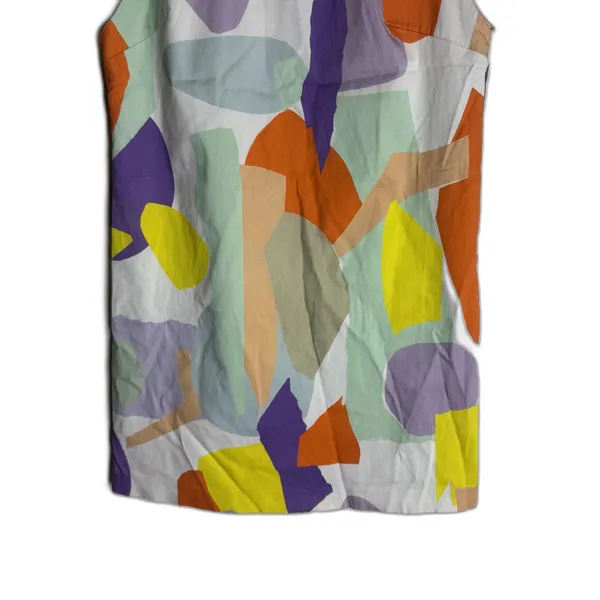 Alice + Olivia Dress Womens 4 Multicolor Abstract Print Sleeveless Shift Mini - Image 5