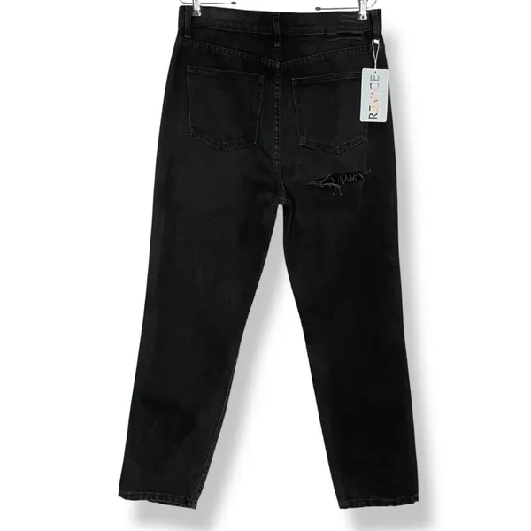 Revice NWT Ex-Boyfriend Jeans Black Distressed High Rise Ripped Size 31 Women‎ - Image 3