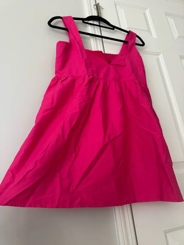 Anthropologie Daily Practice Split-Neck Babydoll Mini Dress, Size XS - Image 10