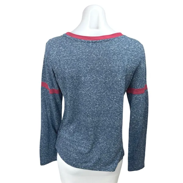 Harry Potter Gryffindor House Women's Blue Long Sleeve Pullover Tee Shirt Top M - Image 2