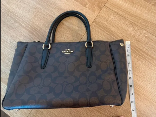 Coach Surrey Carryall Signature Satchel F67026 - Image 8