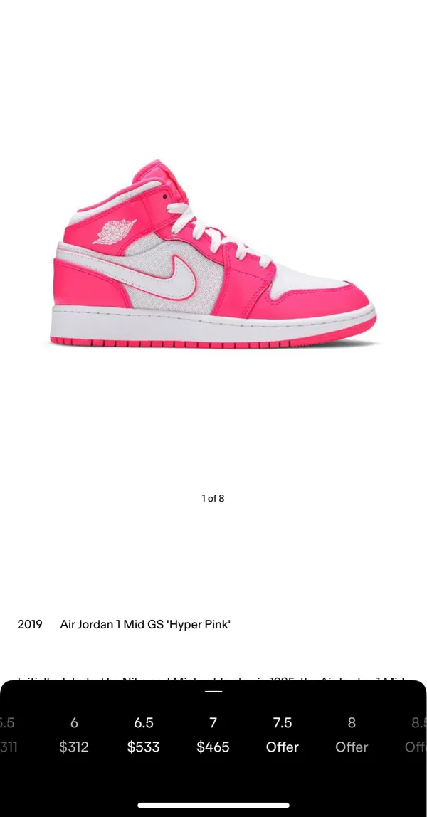 Pink 2019 Jordan 1s - Image 2