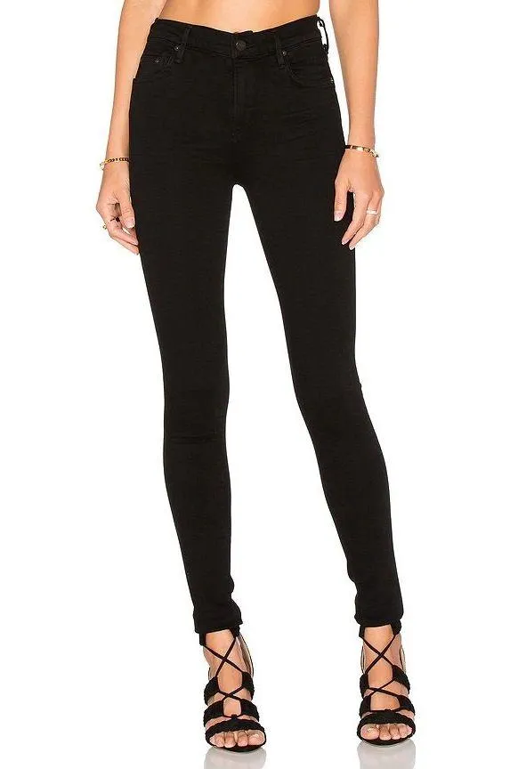 Citizens of Humanity COH Rocket High Rise Skinny Jeans Black 24 - Image 2