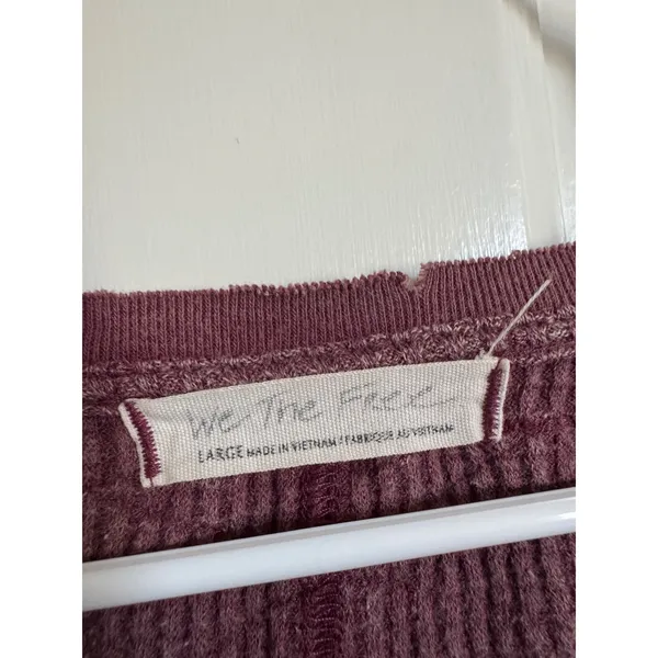 Free People purple‎ Buttercup oversized thermal size medium - Image 3