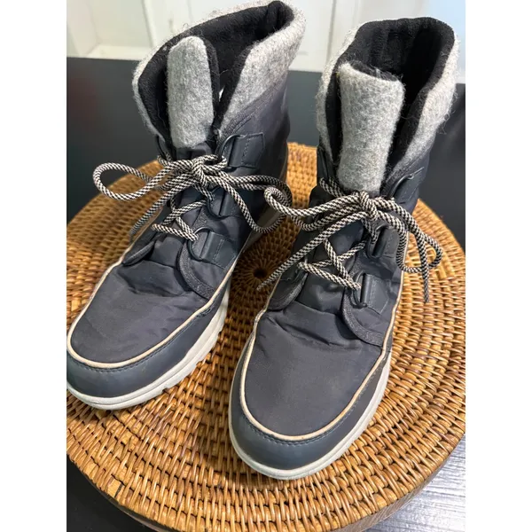 Sorel Explorer Joan Waterproof Winter Boots Gray Quarry NL3421-026 Womens 10‎ - Image 4