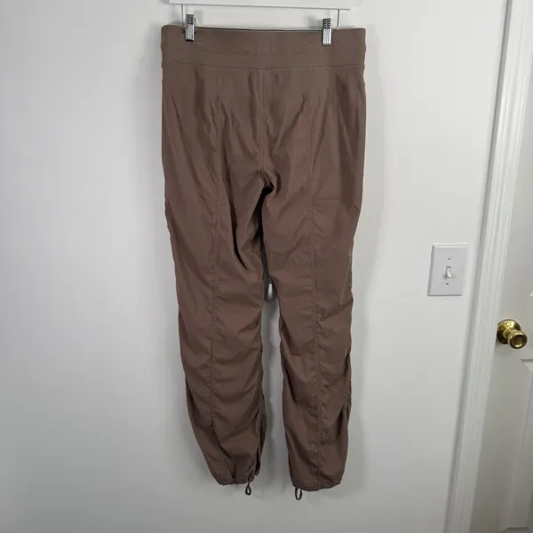 Lululemon Dance Studio Mid Rise Pant Taupetastic Full Length Travel Womens 10 - Image 5