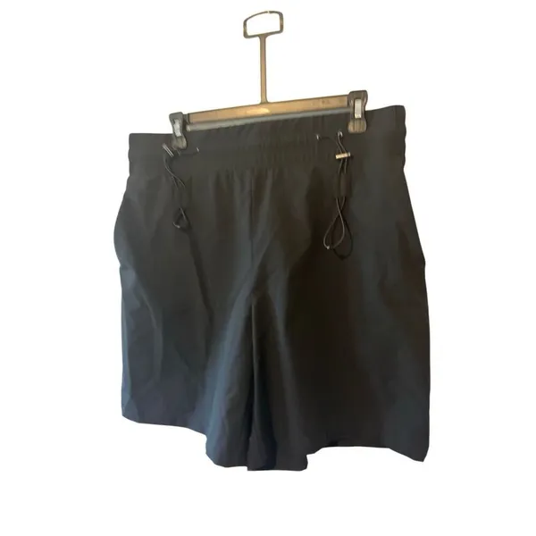 NWT Halara Black Cloudful Air High Waisted Shorts XL Adjustable Bungee Waist - Image 3