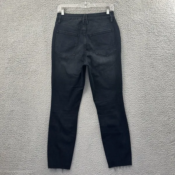 Good American Good Waist Crop Skinny‎ Jeans Stretch Preppy Women's 8/29 x 27 - Image 2