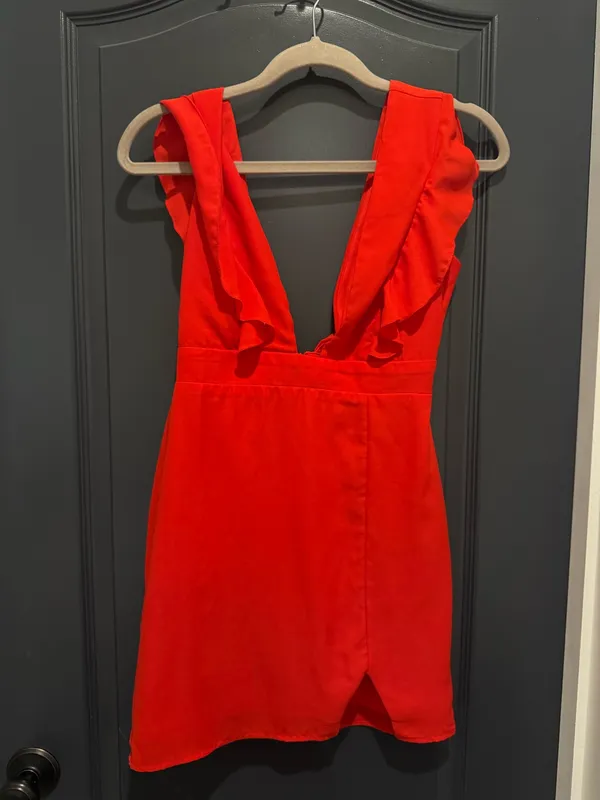 superdown Harlow Mini Dress Red - Image 3