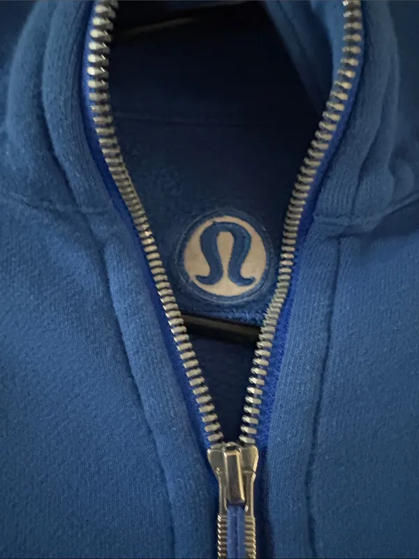 lululemon athletica Scuba Electric Blue Half-Zip Cowl Pullover - Image 2