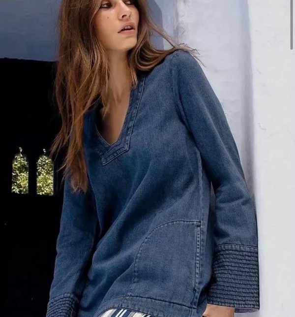 Free People denim tunic - Image 3