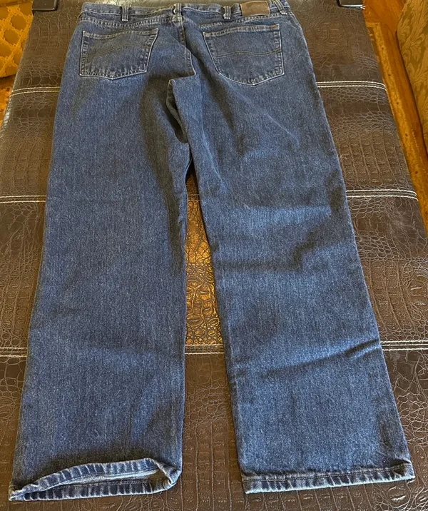 Lee Jeans Vintage 90s Mens 40x30 Dark Wash Regular Fit Straight Leg - Image 8