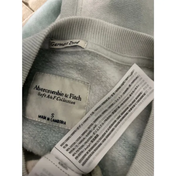 Abercrombie & Fitch Size S Tie Dyed Sweatshirt Soft A & F Collection Crop Boho - Image 8
