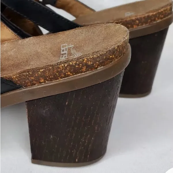Dansko Dina Brown Leather Strappy Block Heel Sandals - Image 5