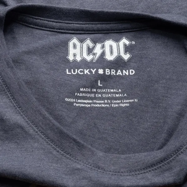 Lucky Brand AC/DC‎ Band Graphic T Shirt Large - Image 3