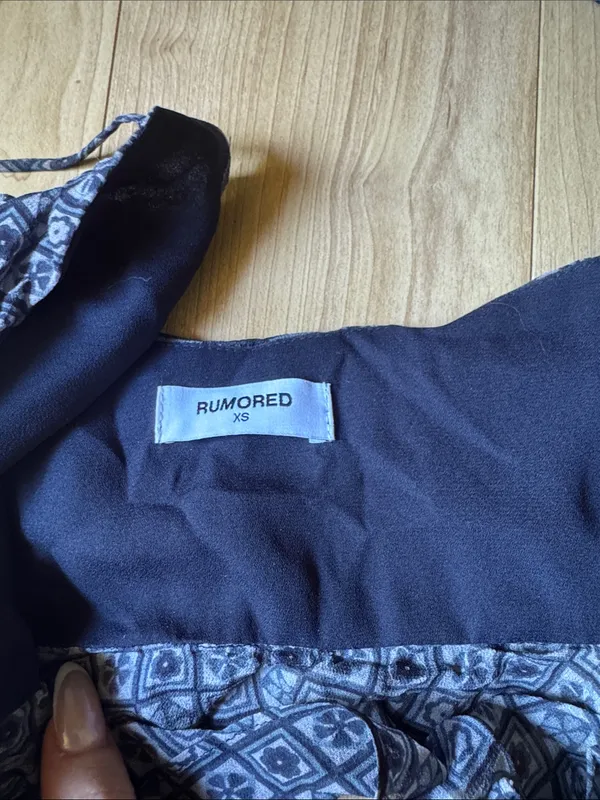 Rumored Ruffle Crop Blue Size XS - Image 2