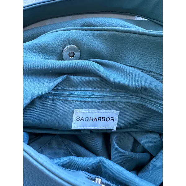 Sag Harbor Pebble Blue Shoulder Bag - Image 4