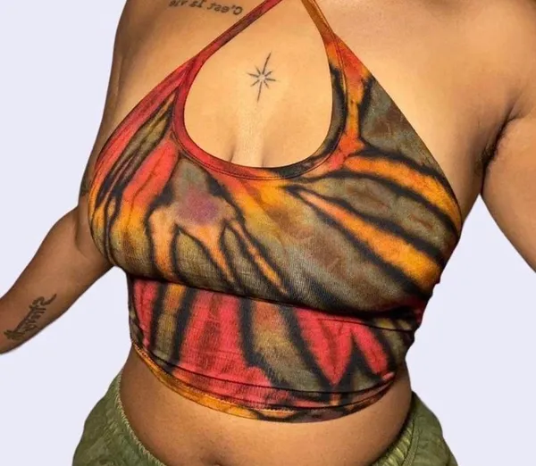 Multicolor Halter Top Multiple Size M - Image 2