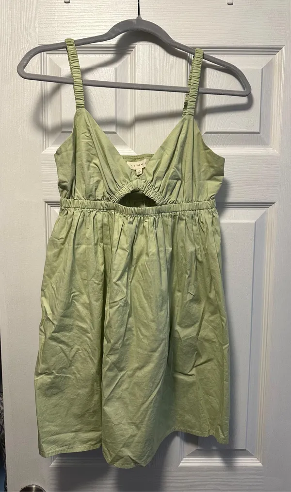 Green Mini Dress - Image 3