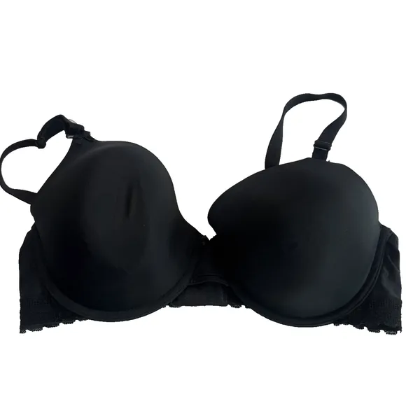 Paramour by Felina 255455 Gorgeous Memory Foam Bra Women's 36DD Black - Image 2