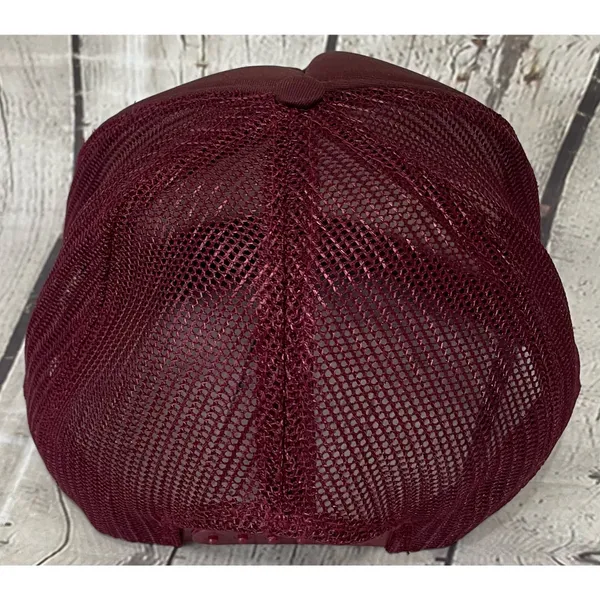 Vintage Burgundy Mr. Bad Wrench Snapback Trucker Hat - Image 5