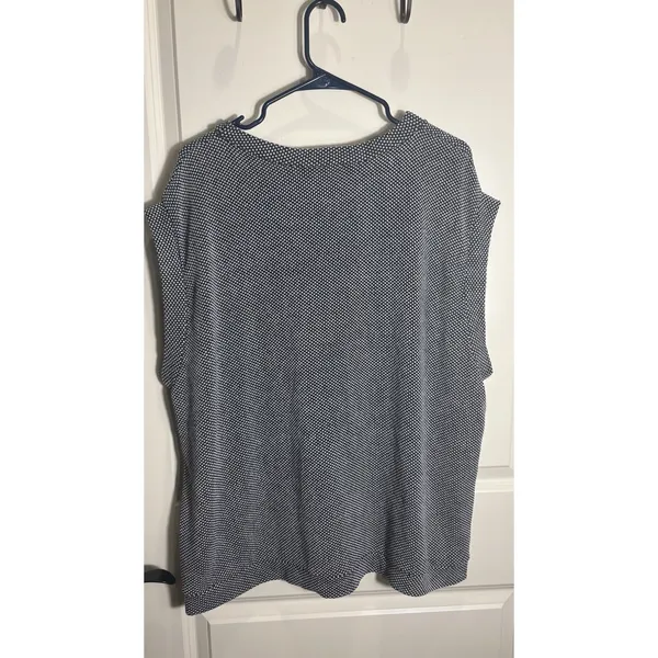 Haptics By Holly Harper Women's 2X Black/White Raglan Sleeve‎ Blouse Top Shirt - Image 7