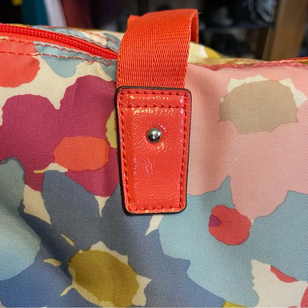 Coach Getaway Floral Weekender Packable Overnight Nylon Tote Shoulder Bag Set - Image 10