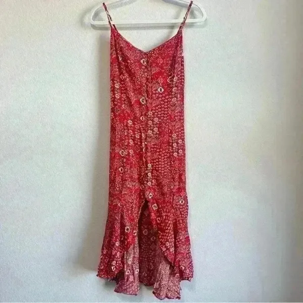 Anthropologie Abel the Label‎ Women’s Lola Red Hi-Low Maxi Dress Size XS - Image 4