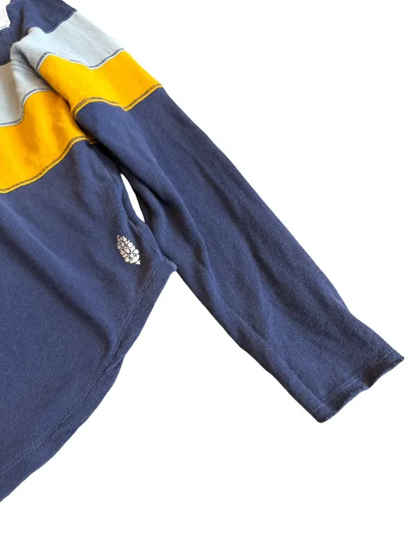 Free People Movement Navy Mustard Colorblock Long Top Shirt Swing Medium Women's - Image 6