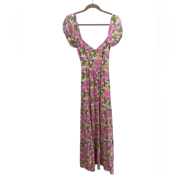 Show Me Your Mumu Cathy Maxi Dress in Fresh Floral XS - Image 3