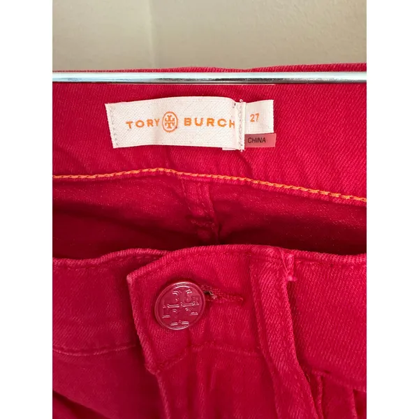 Tory Burch Pink Skinny Jeans Size 27 - Image 2