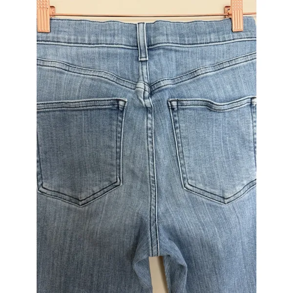 AYR The Pop Straight Jeans High Rise Medium Wash Stretch Denim Women's Size 28 - Image 8
