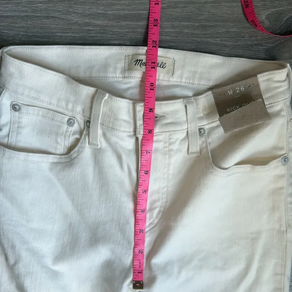 NEW Madewell Kick Out Full-Length Jeans Vintage Canvas 26 - Image 8