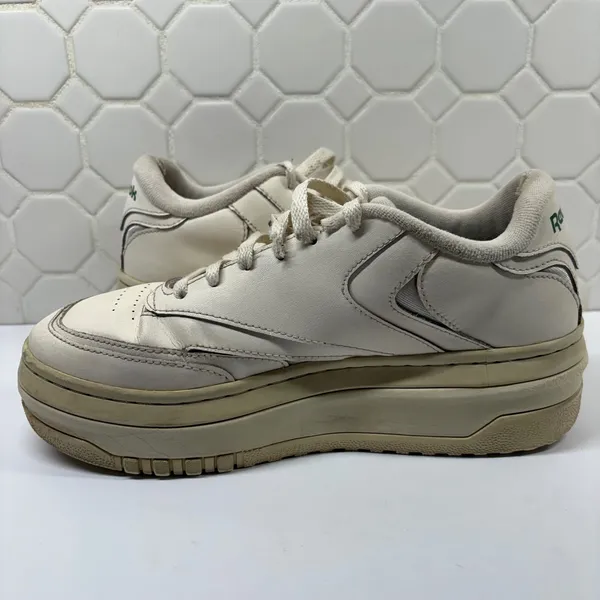 Reebok Club C Extra Sneakers Womens 9 Off White Leather Platform 3000036977 - Image 6