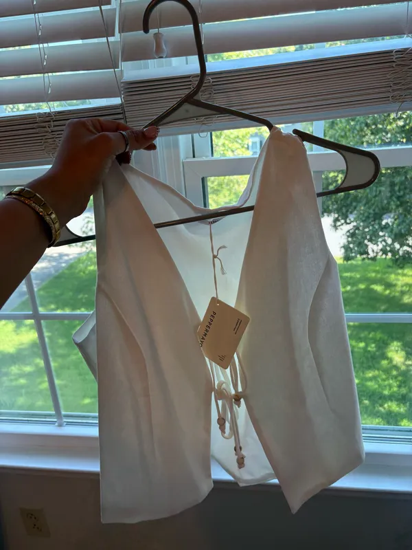 Peppermayo White Tie Top - Image 3