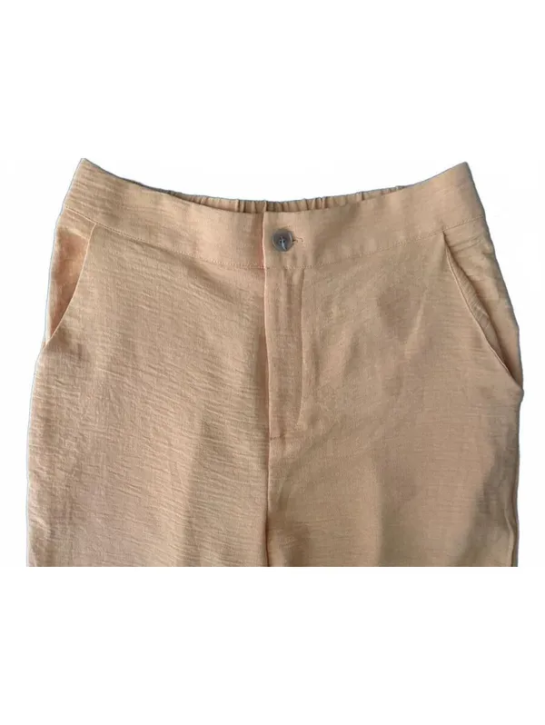 Paper Crane Women's NEW Dress Pants Size Medium Orange Office Work City Chic - Image 4