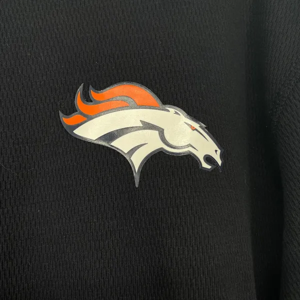 NFL Denver Broncos New Era Team Apparel‎ Long Sleeve Cropped Top XXL Black Logo - Image 3