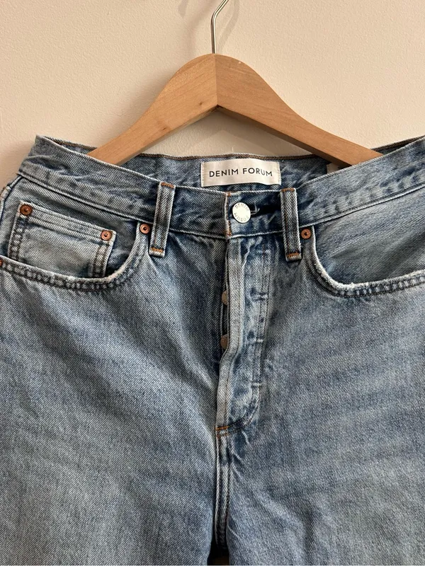 Aritzia Denim Forum The Joni High Rise Loose Jeans 29L Size 25 Blue - Image 6