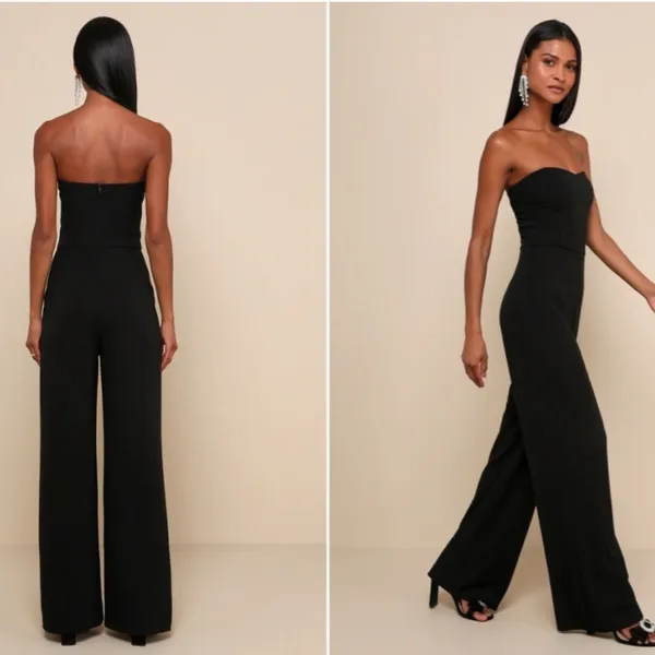 LULU's Sexy Chic Elegant Wedding Special Event Prom Sophisticated Jumpsuit - Image 4